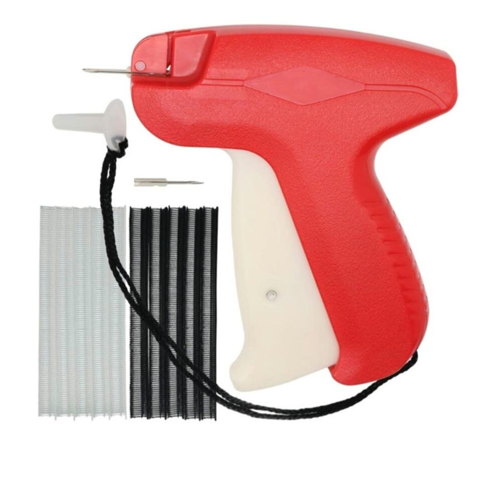 Teotranic Mini Stitch Gun Hemming Sewing Tool Kit 2 Needle Black White Fasteners